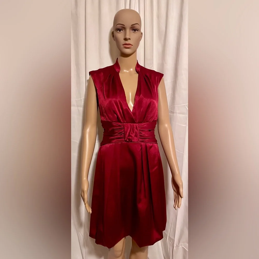 Nanette Lepore Red Dress Size 6 - Picture 1 of 7